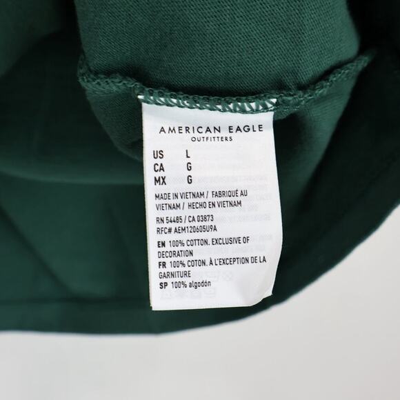 American Eagle Men's Green Super Soft Standard Fit T Shirt Size Large NWT - Picture 6 of 7